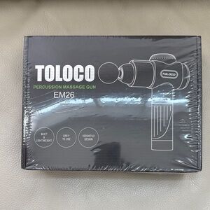 TOLOCO Massage Gun Deep Tissue, Back Massage for Athletes for Pain Relief EM26
